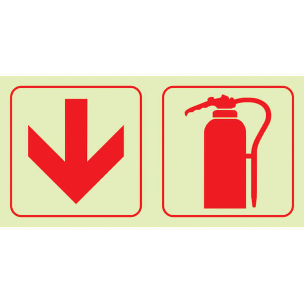 arrow-down+fire-extinguisher