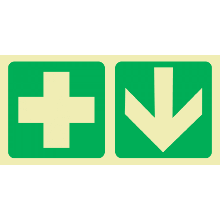e7-green-cross+arrow-down